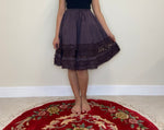 Load image into Gallery viewer, Lace Ruffle Midi Skirt - Brown
