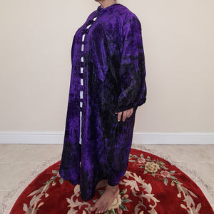 Multiway Velvet Dress - Purple Tie Dye