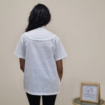 Load image into Gallery viewer, Pie Crust Collar Blouse - White
