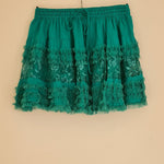 Load image into Gallery viewer, Lace Ruffle Mini Skirt - Assorted Colours
