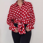 Load image into Gallery viewer, Polka Dot Shirt - Red and White
