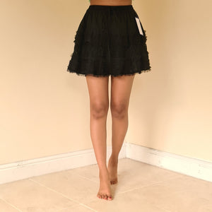 Lace Ruffle Mini Skirt - Assorted Colours