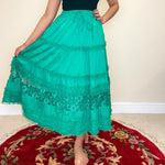 Load image into Gallery viewer, Lace Ruffle Midi Skirt - Assorted Colours
