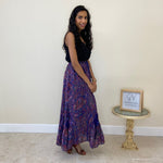Load image into Gallery viewer, Paisley Maxi Skirt - Purple
