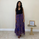Load image into Gallery viewer, Paisley Maxi Skirt - Purple
