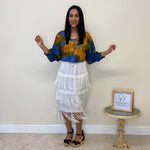 Load image into Gallery viewer, Fringe Skirt - White
