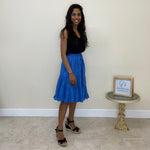 Load image into Gallery viewer, Cotton Embroidered Midi Skirt - Assorted Colours - 22&quot;

