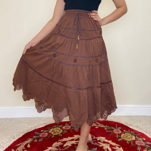 Tiered Pixie Midi Skirt - Assorted Colours
