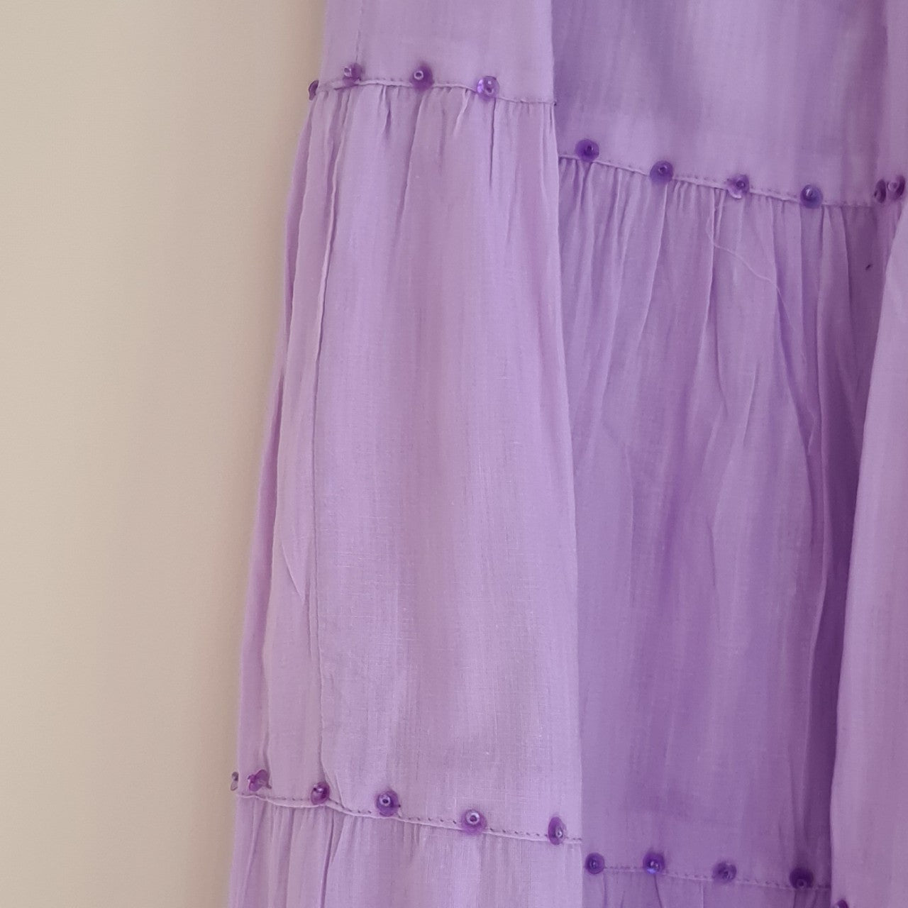 Cotton Sequin Maxi Skirt - Assorted Colours