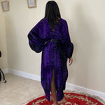Load image into Gallery viewer, Multiway Velvet Dress - Purple Tie Dye
