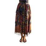 Load image into Gallery viewer, Bubble Print Fringe Skirt
