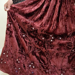 Load image into Gallery viewer, Velvet Maxi Skirt - Assorted Colours
