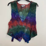 Load image into Gallery viewer, Tie Dye Crochet Waistcoat - Multi
