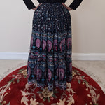 Load image into Gallery viewer, Peacock &amp; Floral Printed Maxi Skirt
