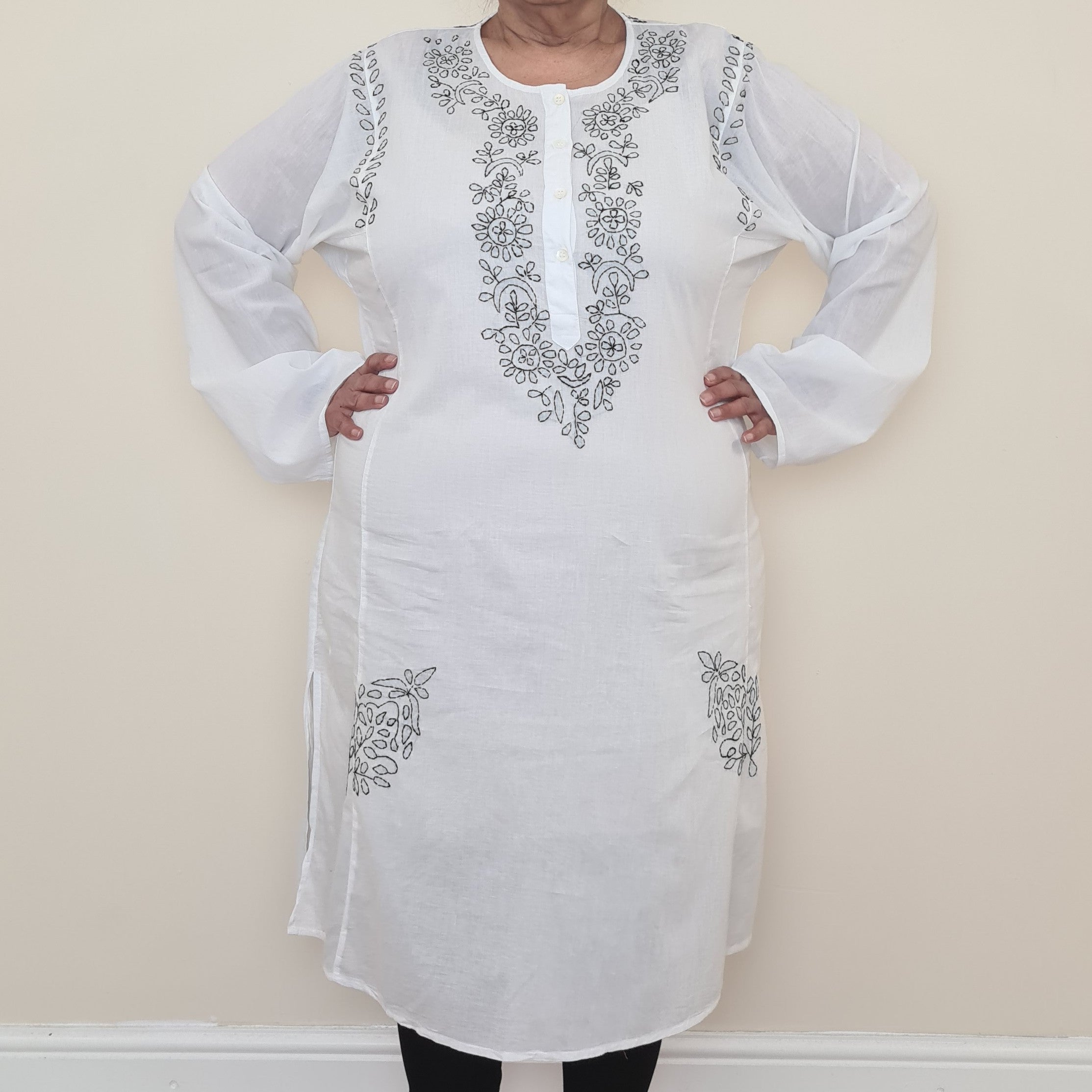 Kaftan Dress - Assorted Embroidery Colours