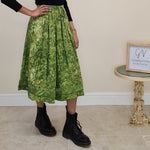 Load image into Gallery viewer, Batik Midi Skirt - Green
