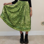 Load image into Gallery viewer, Batik Midi Skirt - Green
