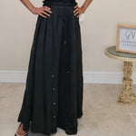 Load image into Gallery viewer, Tiered Maxi Skirt - Black
