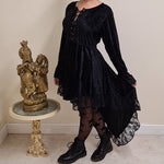 Load image into Gallery viewer, Lace Hi-Lo Dress - Black
