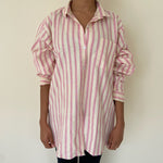 Load image into Gallery viewer, Striped Shirt - Pink And Cream
