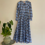 Load image into Gallery viewer, Madras Checked Maxi - Blue &amp; White
