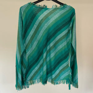 Striped Cheesecloth Top - Assorted Colours