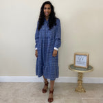Load image into Gallery viewer, Gingham Dress - Blue
