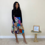 Load image into Gallery viewer, Upcycled Patchwork Silk Skirt
