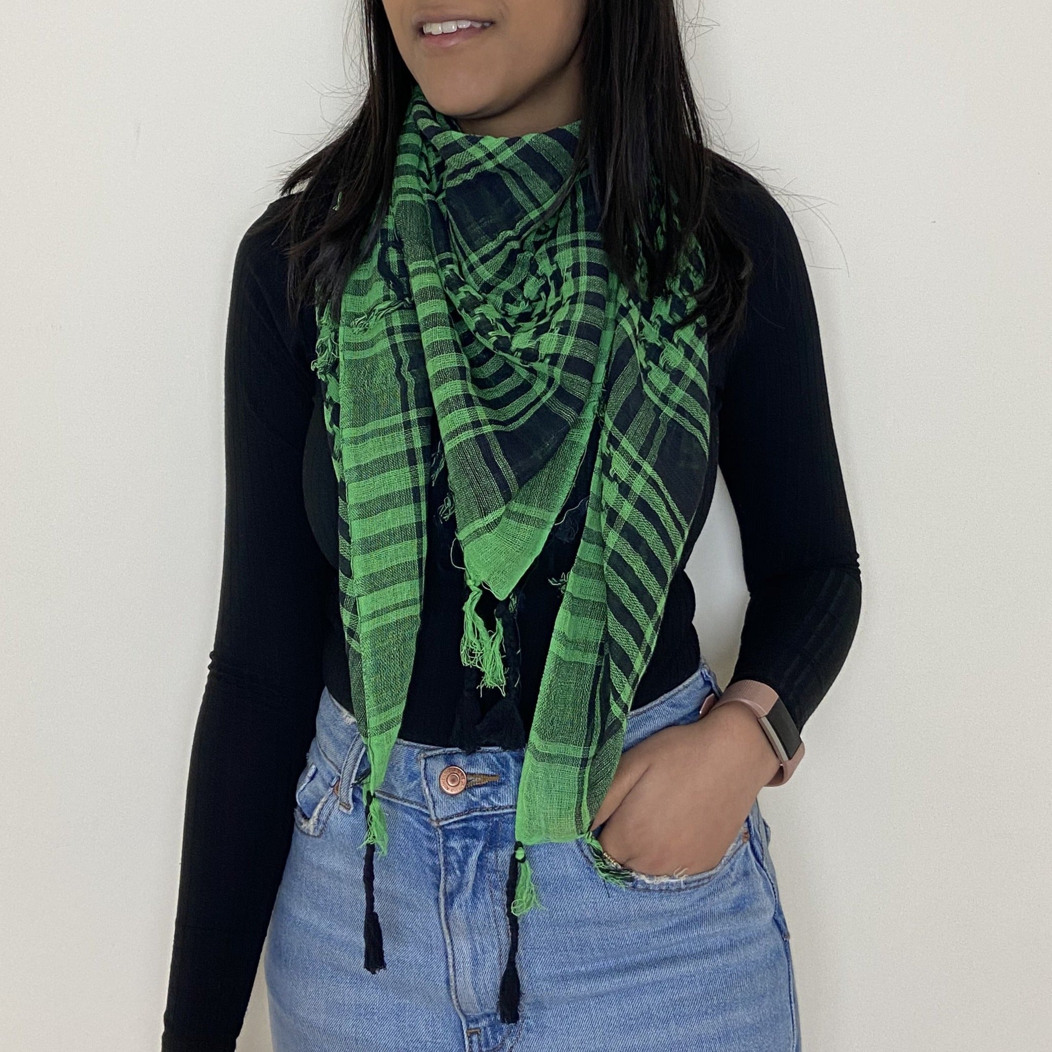 Checked Scarves - Assorted Colours
