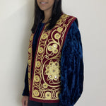 Load image into Gallery viewer, Embroidered Afghan Waistcoat - Red &amp; Gold
