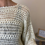 Load image into Gallery viewer, Crochet Jumper - Cream
