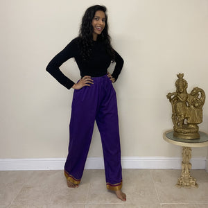 Sari Trousers - Purple