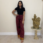 Load image into Gallery viewer, Sari Trousers - Burgundy
