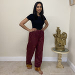 Load image into Gallery viewer, Sari Trousers - Burgundy
