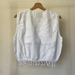 Load image into Gallery viewer, Mirror Fringe Blouse - White

