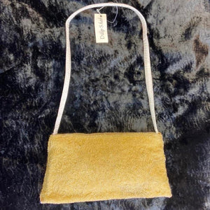 Floral Beaded Handbag - Golden Yellow