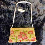 Load image into Gallery viewer, Floral Beaded Handbag - Golden Yellow
