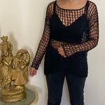 Load image into Gallery viewer, Crochet Top - Black
