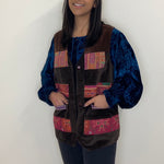 Load image into Gallery viewer, Afghan Patchwork Waistcoat - Brown
