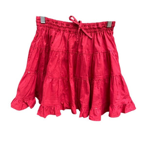 Cotton Sequin and Beaded Ruffle Mini Skirt - Assorted Colours