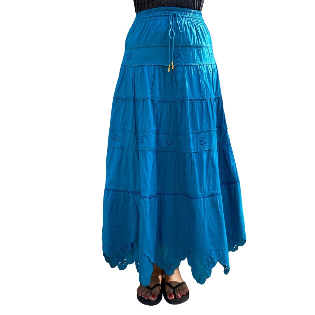 Tiered Pixie Maxi Skirt - Assorted Colours