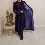 Load image into Gallery viewer, Velvet Floral Coat - Purple (Size 16-20)
