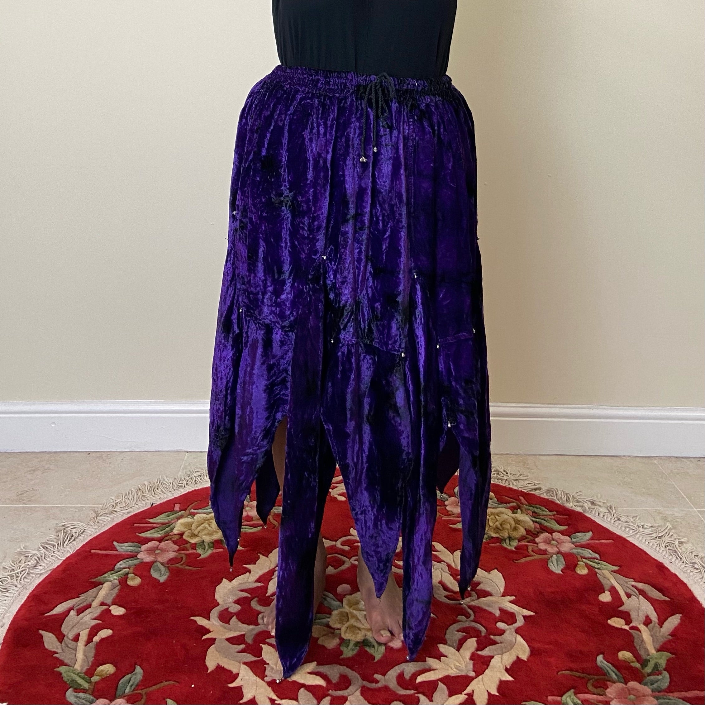 Velvet Pixie Skirt - Purple
