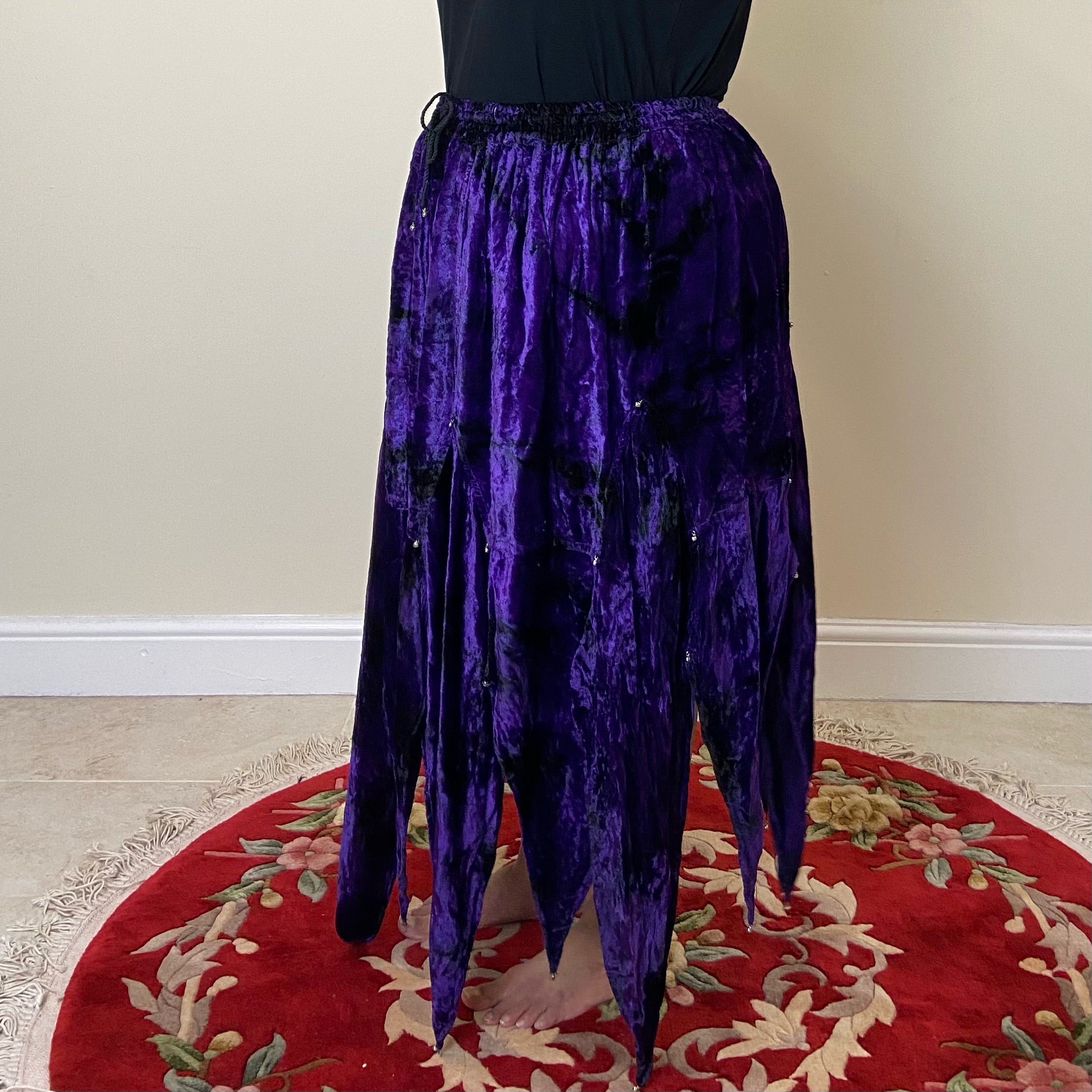 Velvet Pixie Skirt - Purple