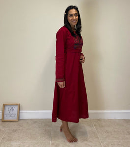 Afghan Kuchi Dress - Red