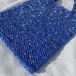 Load image into Gallery viewer, Vintage Beaded Handbag - Blue/ Purple
