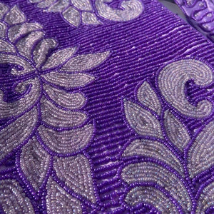 Beaded Handbag - Purple