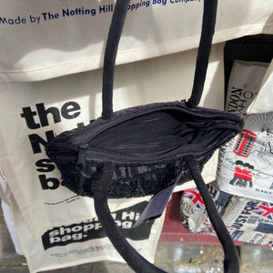 Sequin Handbag - Black