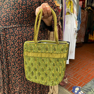 Sequin Handbag - Green