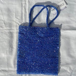 Load image into Gallery viewer, Vintage Beaded Handbag - Blue/ Purple
